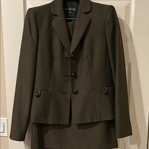 Evan Picone Brown Blazer and Skirt Set